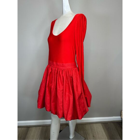 Alice + Olivia Chara Bubble-Hem Minidress Size US8 $495 - Picture 7 of 13